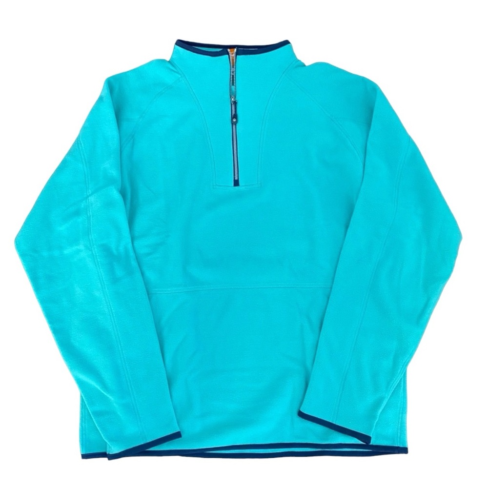 NWT Peter Millar 1/4 Zip Collar Blue Sweater With Pockets Size L and M